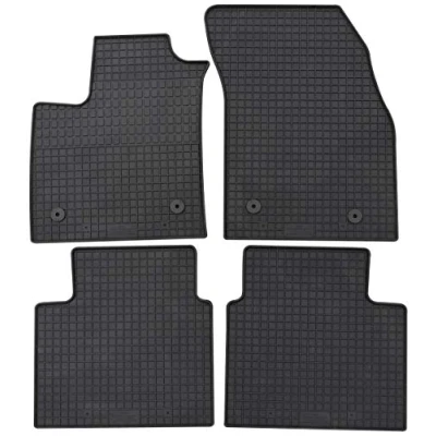Immagine di Petex 32510 Set tappetino Gomma anteriore e posteriore 4 nero