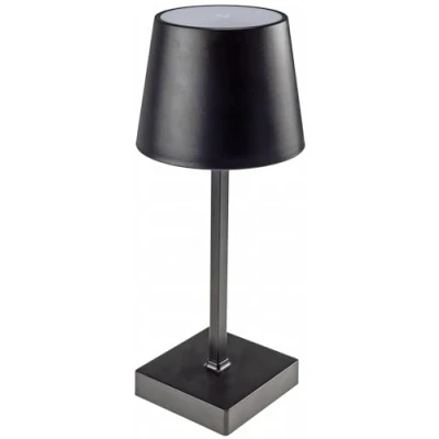 Immagine di Lampada da tavolo a LED dimmerabile 26 cm interruttore tattile 3 batterie AA Luce bianco caldo 3000 k nero