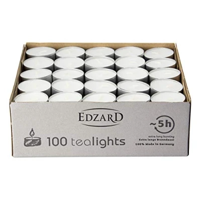 Immagine di EDZARD 100 lumini, colore bianco, con custodia in alluminio, senza profumo