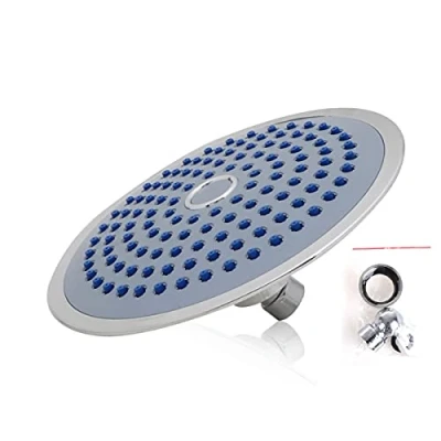 Immagine di Soffione Doccia A Pioggia Rotondo,Testa Tonda ad Alta Pressione Cromato (Grande Diametro 190mm)