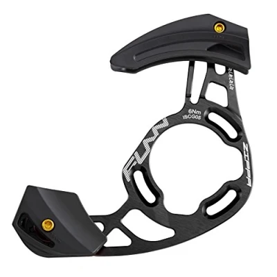Immagine di FUNN Zippa AM Guida per Catena, Interfaccia ISCG05, Adattatore BSA Incluso, 32T 38T, Protezione Catena Mountain Bike (Nero)