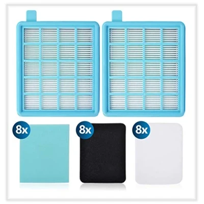 Immagine di KEEPOW Set di ricambio per filtro Philips PowerPro Active and Compact Vacuum, compatibile con FC8058/01