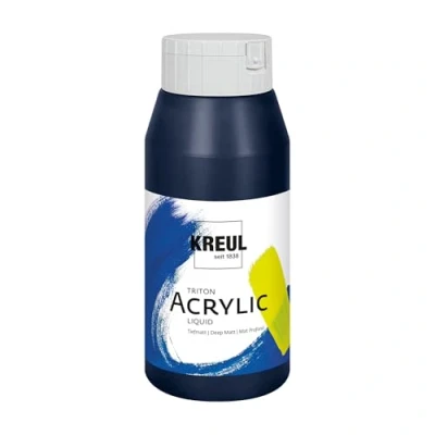 Immagine di KREUL Solo Goya 17025 Colore Acrilico Basic Triton, Bottiglia da 750 ml, Blu