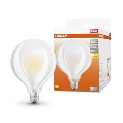 Immagine di OSRAM 4058075808515 LED (monocolore) ERP D (A G) E27 Forma di palla 11 W = 100 Bianco caldo (Ø x L) 95 mm 135 Filamento 1 pz.