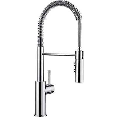 Immagine di Blanco Catris S 521476 Miscelatore monocomando per cucina, con doccetta estraibile, ad alta pressione, cromato, 1 pezzo