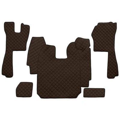 Immagine di F CORE FL03 BROWN Set tappetino Finta pelle anteriore 5 marrone
