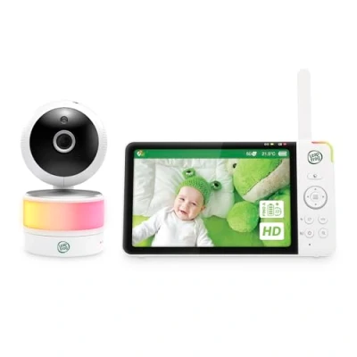 Immagine di LeapFrog LF920HD Baby Monitor with 720p 7&quot; HD Display, Color Night Vision, 360 Panoramic and Tilt, 8x Zoom, Light, Humidity/Temperature Sensor, 1000ft Range, Safe Conness.