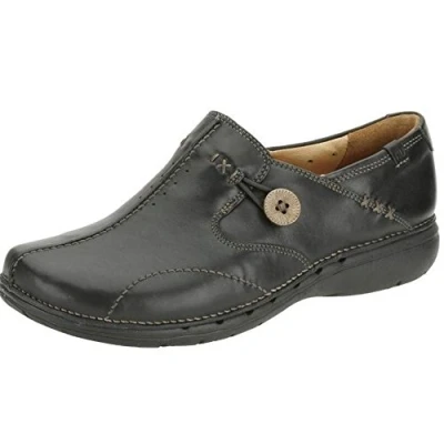 Immagine di Clarks Un Loop II, Mocassini Donna, Black Leather, 43 EU