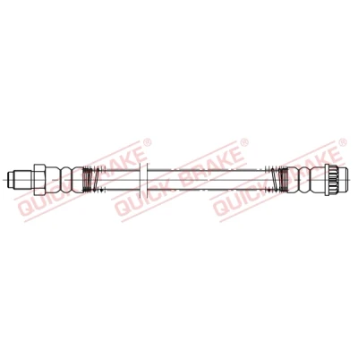 Immagine di QUICK BRAKE 32.513 Tubi Freno 224mm M10x1 con filettatura interna, esterna RENAULT: TRAFIC 2 Kasten, NISSAN: Primastar Bus