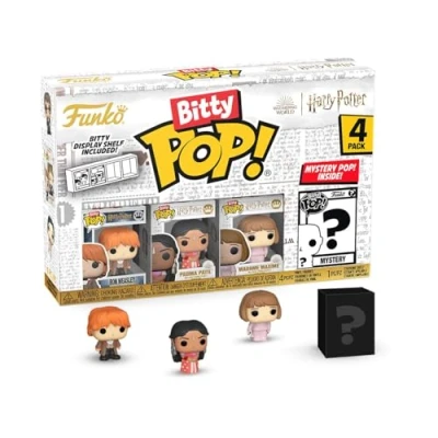 Immagine di Funko Bitty Pop! HP GoF Ron 4pkE una Mini Figura Misteriosa a Sorpresa 0.9 Inch (2.2 Cm) Harry Potter da Collezione Ripiano Espositivo Impilabile Incluso Idea Regalo Cake Topper