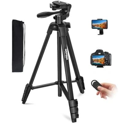 Immagine di GRIFEMA Flessibile Portatile 360 Gradir, Treppiede Leggero Estensibile, Nero, Taglia Unica [Exclusiva Amazon] [Esclusiva