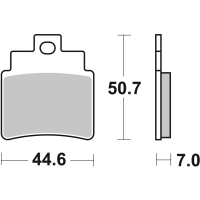 Immagine di TRW Sinter Maxi Scooter MCB732SRM Kit pastiglie freno