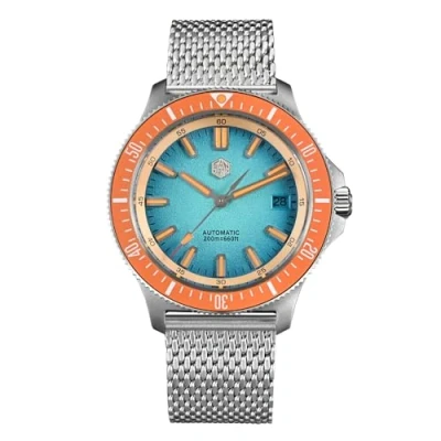 Immagine di San Martin SN0118G Orologio subacqueo in acciaio inossidabile NH35 automatico meccanico moda impermeabile uomini orologi da polso, V 5