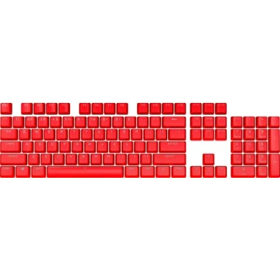 Immagine di Corsair PBT DOUBLE SHOT PRO Keycap Mod Kit (tasti in PBT, compatibilità standard della fila inferiore, superficie ruvida, pareti spesse 1,5 mm con carattere retroilluminato, ammortizzatori O Ring