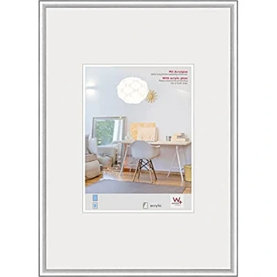 Immagine di walther design argento 50 x 70 cm con vetro artistico, cornice in plastica New Lifestyle KVX070S