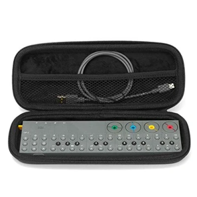 Immagine di Analog Cases GLIDE Case per Teenage Engineering OP Z o sintetizzatori comparabili (custodia il trasporto/sacchetto in similpelle impermeabile, con robusta impugnatura gomma), nero, (NA)