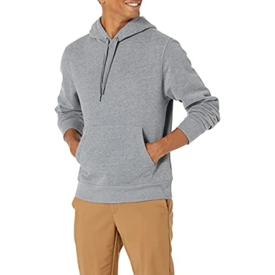 Immagine di Amazon Essentials Felpa con Cappuccio in Pile (Disponibile Taglie Big &amp; Tall) Uomo, Grigio Puntinato, 4XL Plus Tall