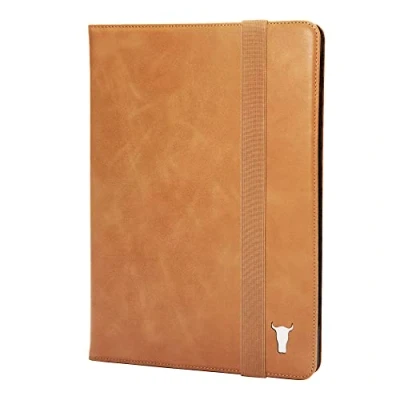 Immagine di TORRO Custodia Compatible con iPad 10.9&quot; 10a Generazione Cover in Vera Pelle per 2022 Funzione di Supporto e Sveglia/Sonno (Marrone Chiaro)