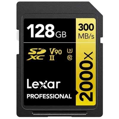 Immagine di Lexar SDXC Card 128GB Professional 2000x UHS II V90 U3