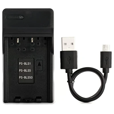 Immagine di BLS 1 USB Caricatore per Olympus e 400, 420, 450, 600, 620, M10, P1, P2, P3, PL1, PL2, PL3, PL5, PL6, PL7, PM1, PM2, Stylus 1, 1s Fotocamera Altro