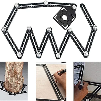 Immagine di Multi Angolo di misura righello Angleizer Template Strumento Carpenter Carpentieri Piastrelle Strumenti Adatto per la lavorazione del