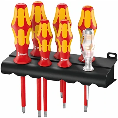 Immagine di Wera 160 i/7 Rack VDE Kit cacciaviti 7 parti Taglio, Croce Phillips