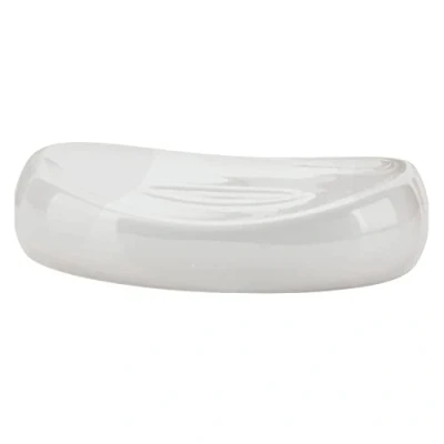 Immagine di Gedy Adelaide saponetta Bianco, Misure e Peso: 2,7X12,4X9 CM &amp; 0,195 kg, Porta Sapone Solido in Ceramica, Finitura, Design R&amp;S, 2 Anni di Garanzia, Unica