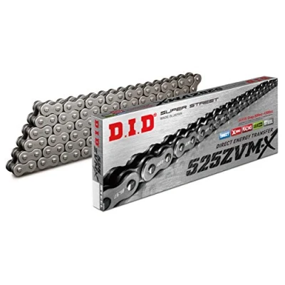 Immagine di DID Catena 525 ZVMX, 120 denti (X ring), aperta con chiusura a rivetto