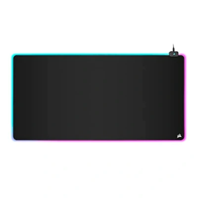 Immagine di Corsair MM700 RGB Tappetino per Mouse da Gioco Extended 3XL Cloth 1.220 mm x 610 (48&quot; 24&quot;) Illuminazione a 360 Hub Due Porte USB Gomma Spessa Nero