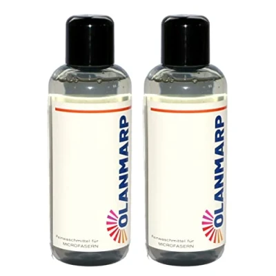 Immagine di Olanmarp detersivo concentrato in microfibra liquido per lavare a mano + lavatrice (480 ml, senza rete di lavaggio)