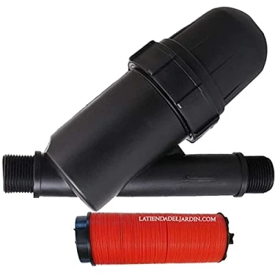 Immagine di Suinga. Filtro ad anelli da 1&quot; per tubo 32 mm. Utilizzato in impianti di irrigazione e a goccia. Filettatura capacità filtraggio 120 Mesh.