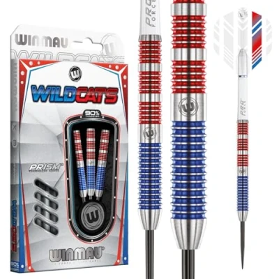 Immagine di WINMAU Wildcats 21 Gram Tungsten Darts Set with Flights And Stems (Shafts)