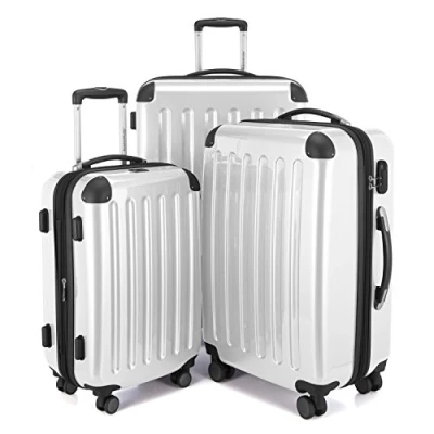 Immagine di Hauptstadtkoffer Alex Set di 3 valigie (S, M &amp; L), 235 litri, ESPANDIBILE, Colore Bianco