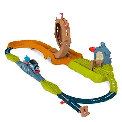 Immagine di Fisher Price Il trenino Thomas, Super Loop Lancia e Sfreccia, pista con motorizzato, Giocattolo per Bambini 3+ Anni, HJL20 // Multicolore