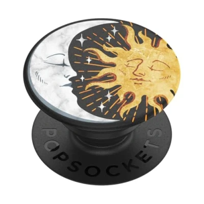 Immagine di PopSockets PopGrip Supporto e Impugnatura per Telefoni Cellulari Tablet con Un Top Intercambiabile Sun And Moon