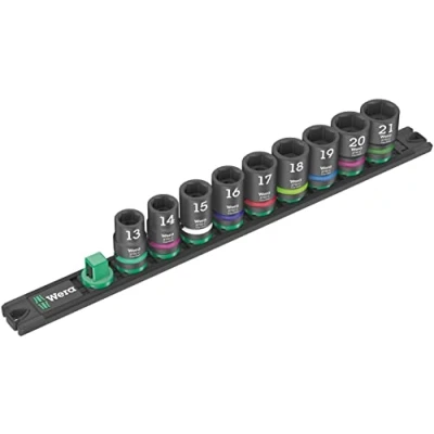Immagine di Wera C Impaktor Kit di chiavi a bussola imperiale (pollici) 1/2 9 parti 05005490001