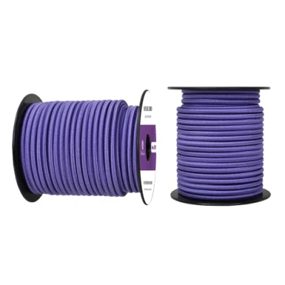 Immagine di Abma Cord Corda Elastica 6mm 30M di Gomma Cavo Elastico Marino per Teloni, Tende e Bagagli Viola