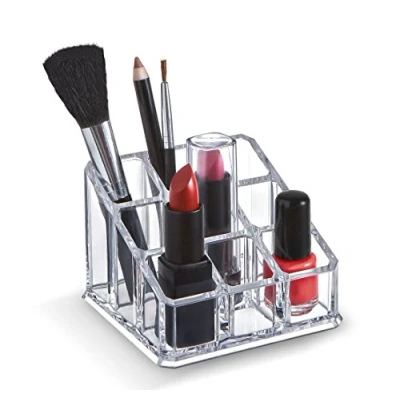 Immagine di Porta Trucchi Organizer per Compatto Avere Sempre Tutto in Ordine e a Portata di Mano 1 Make Up 9x9x6,5 cm Domopak Living
