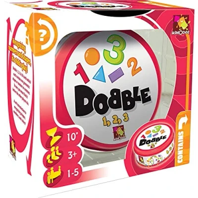 Immagine di Asmodee , Dobble 1, 2, 3, Card Game, Ages 6+, 2 8 Players, 15 Minutes Playing Time