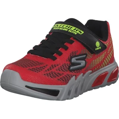 Immagine di Skechers Flex glow Elite Vorlo, Scarpe da ginnastica Bambini e ragazzi, Red Synthetic Black Yellow Trim, 34 EU