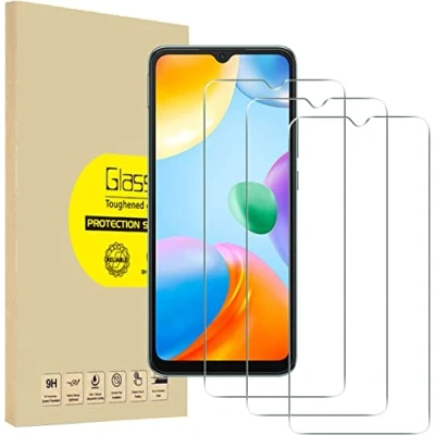 Immagine di 3 Pezzi, Vetro Temperato per Xiaomi Redmi 10C, Pellicola Prottetiva Anti Graffio, Impronte, Senza Bolle, Durezza 9H, 0,33mm Ultra Trasparente, Resistente
