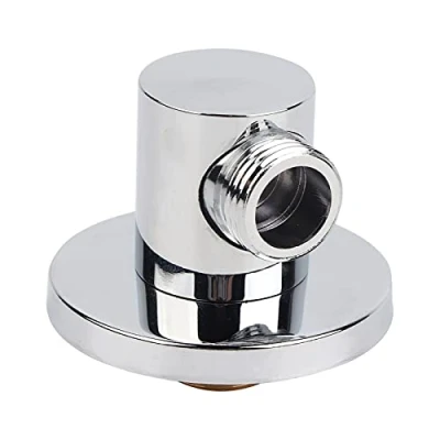 Immagine di Connettore per Tubo Flessibile Doccia G1/2in, Presa D&#039;Acqua a Parete in Ottone Uso Domestico Gomito Portatile