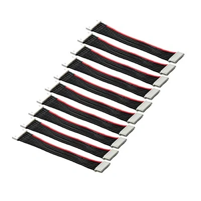 Immagine di LinsyRC 10 Pezzi Cavo di Prolunga per Bilanciamento 6S 7 Pin Adattatore RC Lipo Spina Maschio a Femmina Connettore JST XH con in Silicone 15CM 22AWG (6S)