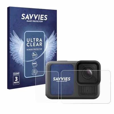 Immagine di savvies (6 Pezzi Pellicola Protettiva per GoPro Hero 13 Black Protezione Schermo Trasparente