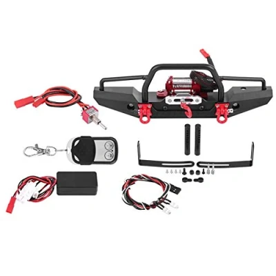 Immagine di Dilwe paraurti Anteriore per Auto RC con argano, in Lega di Alluminio Parte aggiornamento dell&#039;argano Compatibile 4 Car Crawler