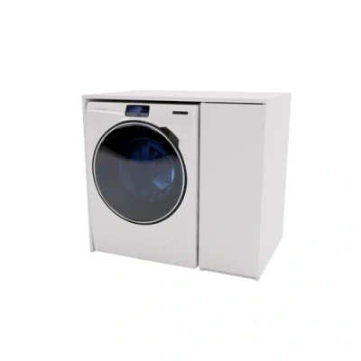 Immagine di MRBLS_HOME Armadio per lavatrice 96 x 88,5 66 cm (larghezza altezza profondità) Minimalista sovrapiano o asciugatrice Moderna