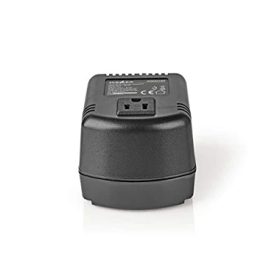Immagine di Nedis Trasformatore di Corrente, Alimentazione Rete con 230 V AC 50 Hz, 100 W, Contatto Protezione, Dotato un Fusibile, Nero