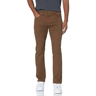 Immagine di Amazon Essentials Pantaloni in Twill Elasticizzati con 5 Tasche Slim Uomo, Marrone, 31W / 30L