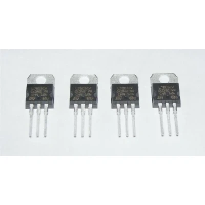 Immagine di Regolatore di tensione 7805, confezione da 4, L7805CV positivo 5 V TO 220 4