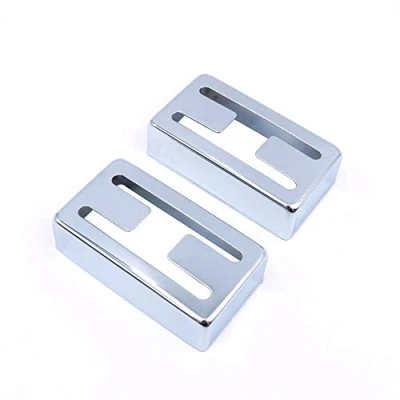 Immagine di Alnicov Humbucker Set di 2 copripickup in nichel per chitarre elettriche LP (argento)